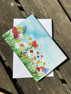 Kunstkort D205 Blomsterflor
