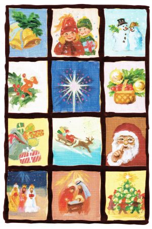 Julekort D209 Julecollage