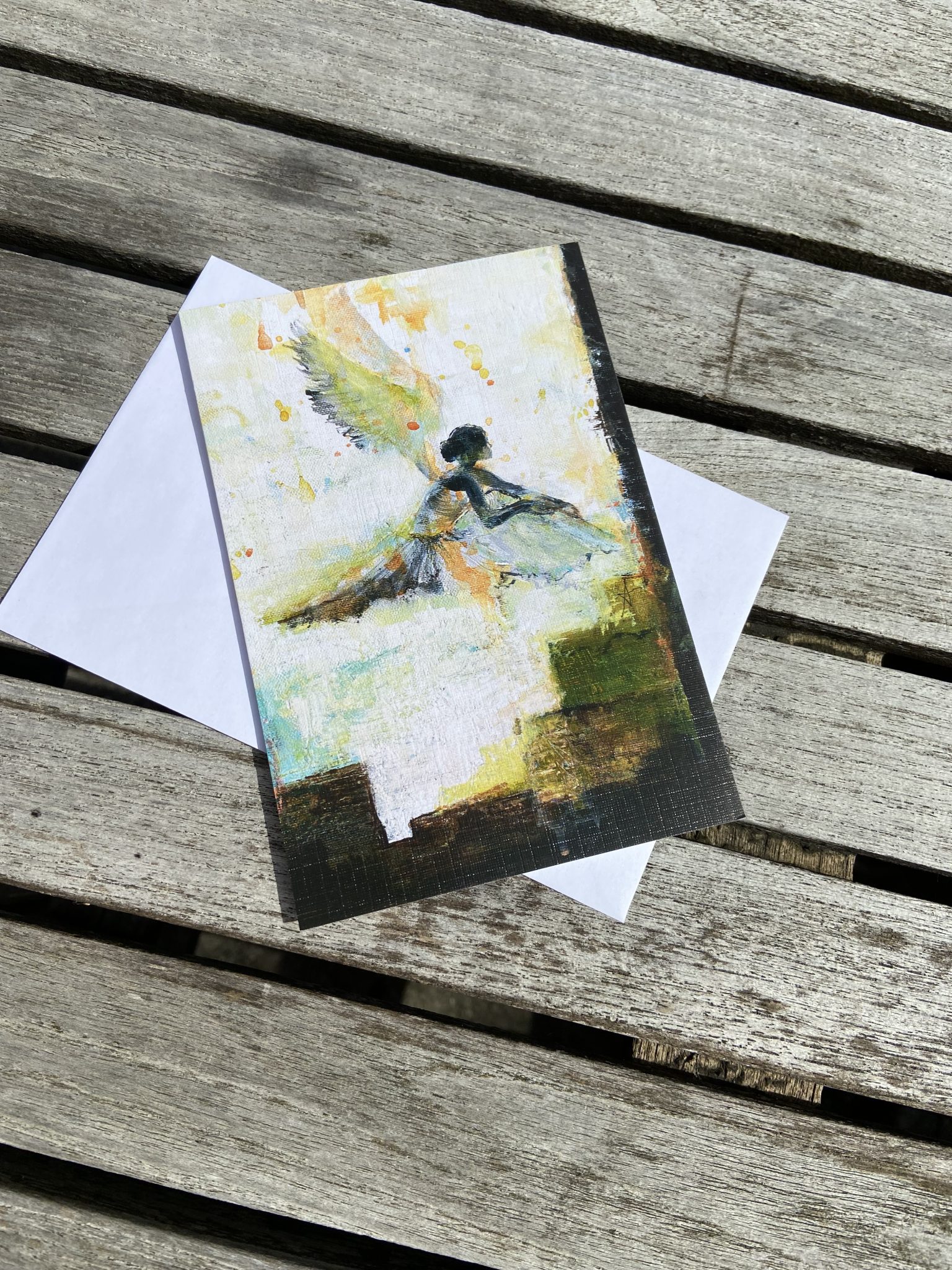 Kunstkort Ballerinaengel D305