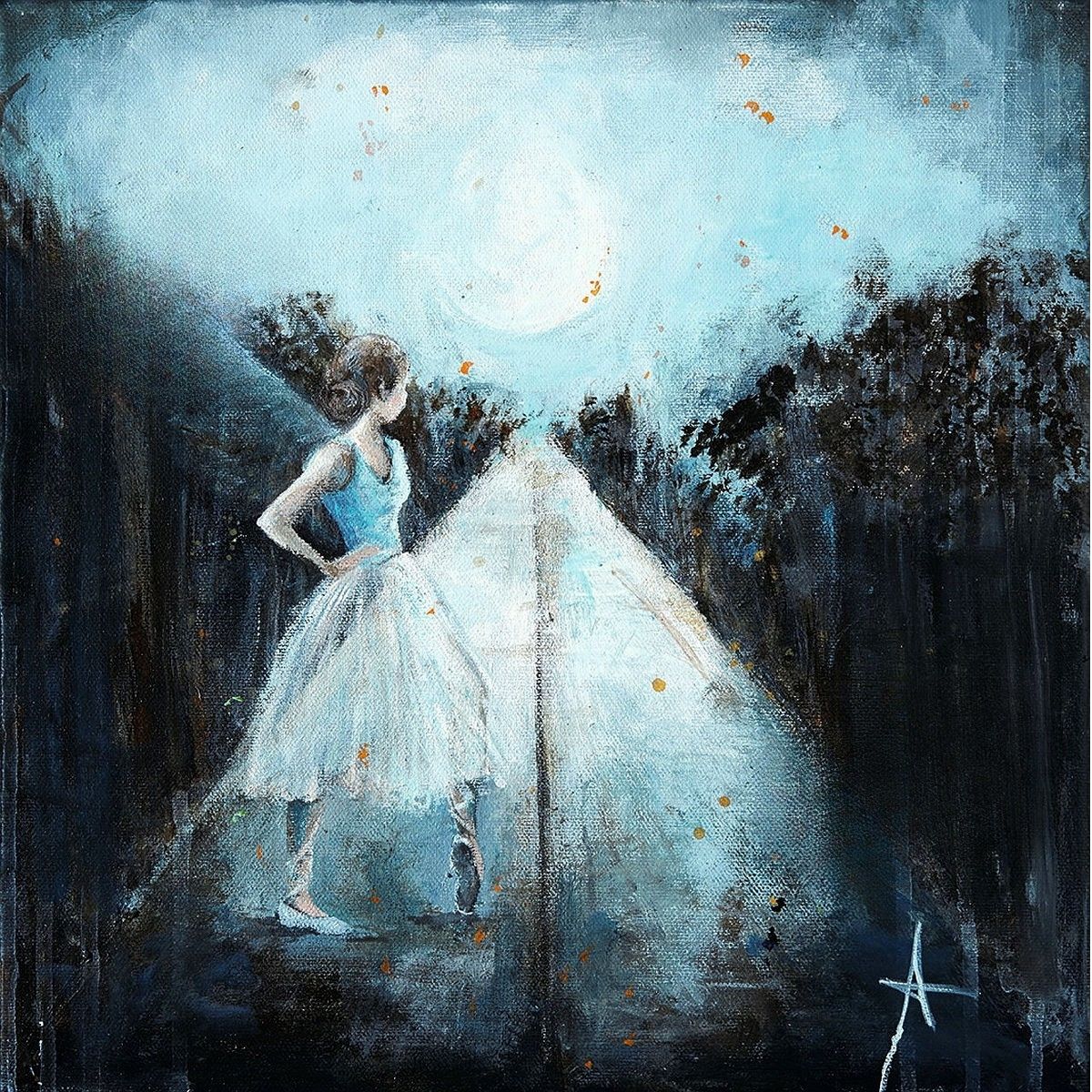 Ballerina i aftenlys
